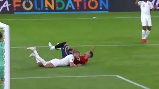 Eric Dier tackle on Sergio Ramos England vs Spain International [upl. by Aytak]