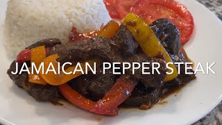 Jamaican Pepper Steak 🇯🇲  Tender amp Flavorful Jamaican Steak Recipe [upl. by Evelc]