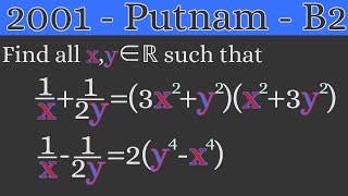 Putnam Exam  2001 B2 [upl. by Oliy133]