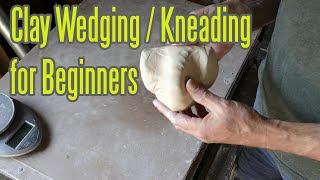 Clay Wedging or Kneading for Beginners [upl. by Virgilio]