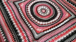 Sweet Harmony mandala throw Crochet Nuts Part 1 [upl. by Leseil205]