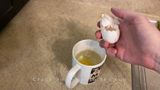 Microwave Poached Eggs in 1 Minute [upl. by Naivad]