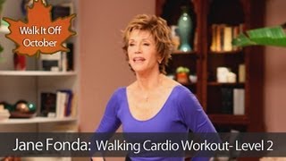 Jane Fonda Walking Cardio Workout  Level 2 [upl. by Kitchen]