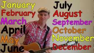 Months of the Year Song  Learn English Kids [upl. by Eillam]