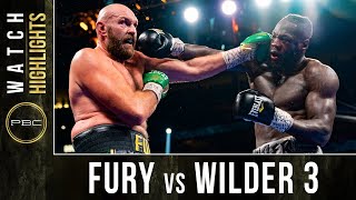 Fury vs Wilder 3 HIGHLIGHTS October 9 2021 [upl. by Denney]