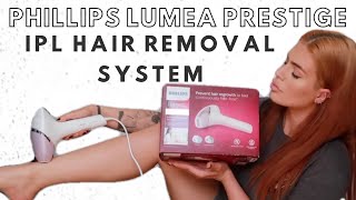 Philips Lumea Prestige  IPL Hair Removal  UNBOXING amp HOW TO USE [upl. by Yelsa]