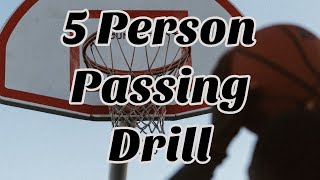 5 Person Passing Basketball Practice Drill [upl. by Prober]