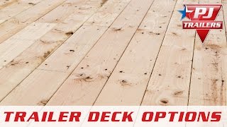 PJ Trailers  Flooring Options  PJ Trailers [upl. by Nyladnar306]