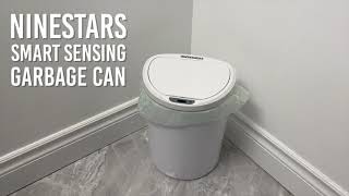 Ninestar Touchless Smart Sensor Trash Can [upl. by Saxe580]