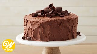 Easy Chocolate Cake Recipe for Beginners  Wilton [upl. by Nahoj]