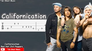 Red Hot Chili Peppers  Californication Guitar Tutorial [upl. by Yesiad]