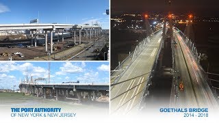 Goethals Bridge Construction TimeLapse [upl. by Manuela]