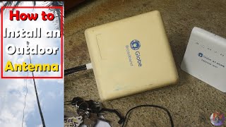 Globe At Home Prepaid Wifi  Outdoor Antenna Installation [upl. by Siddon]