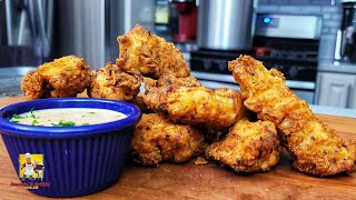 Crispy Chicken Tenders with Garlic Chili Sauce Recipe [upl. by Lejeune]