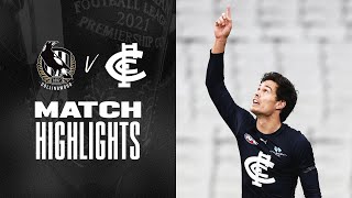 Blues honour Sergio  Collingwood v Carlton Highlights  Round 18 2021  AFL [upl. by Oileve752]