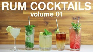 BEST RUM COCKTAILS  volume 01 [upl. by Langan]