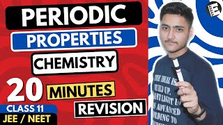 Periodic Table Class 11  Chapter 3 Chemistry  JEE amp NEET  Full Revision In 20 Minutes [upl. by Nylarat]