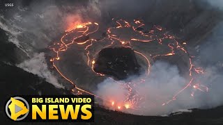 Kilauea Eruption Update Lava Lake Rising Again Dec 31 2020 [upl. by Netsua]