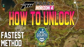 Forza Horizon 4  How To Unlock GOLIATH RACE  Fastest Method [upl. by Ede]