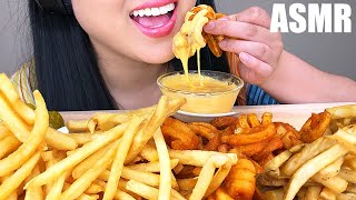 ASMR MOST POPULAR FAST FOOD FRIES  CHEESE SAUCE No Talking  ASMR Phan [upl. by Grace607]