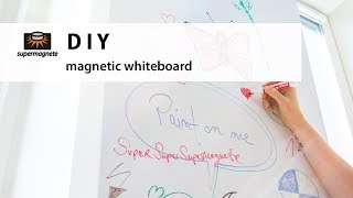 DIY  How to make your own magnetic whiteboard  supermagnete [upl. by Engeddi747]