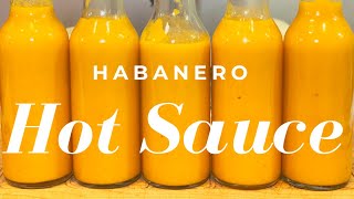 Habanero Hot Sauce  How to Make Easy and Delicious Homemade Hot Sauce [upl. by Olonam423]