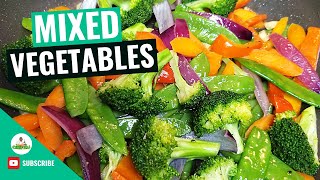 Sauteed Vegetables  Sautéed Mixed Vegetables  How to make Sauteed Vegetables Recipe [upl. by Orlosky]