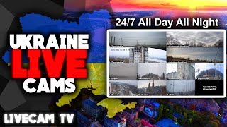 🔴 Ukraine Live Cams  KyivKharkivDniproDonetsk  Audio 🔊 [upl. by Tunk]