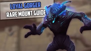 Loyal Gorger Rare Mount Guide  Shadowlands WoW  Impressionable Gorger Spawn [upl. by Enilaf]