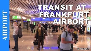 TRANSIT WALK AT FRANKFURT Airport FRA Terminal 1  Connection Flight Transfer Arriving amp Departing [upl. by Ayatahs]