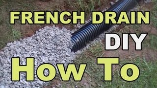 DIY FRENCH DRAIN PROJECT [upl. by Acirdna]