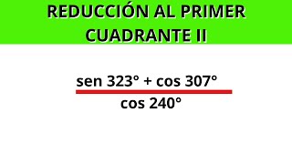 Reducción al Primer Cuadrante II [upl. by Ielirol511]