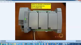 AB MICRO830 HOW TO UPLOAD PLC PROGRAM TO COMPUTER [upl. by Turpin]