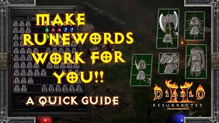 Diablo II Resurrected  Make Early Runewords WORK for YOU [upl. by Sivrat178]