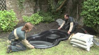 Installation Ubbink readymade pond [upl. by Paver]