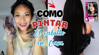 COMO PINTARSE EL CABELLO CASACABELLO NEGRO [upl. by Ninnette]