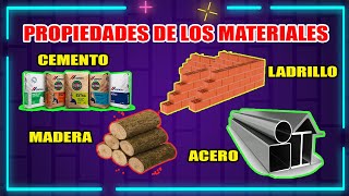 CUALES SON LAS PROPIEDADES DE LOS MATERIALES EN LA CONSTRUCCION 🧰 [upl. by Nels]