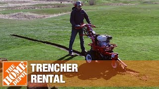 Trencher Rental  The Home Depot Rental [upl. by Ettebab]