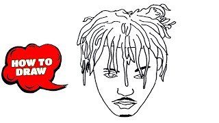 How to Draw Juice Wrld  Juice Wrld Drawing easy  Sketch Tutorial [upl. by Schechinger]