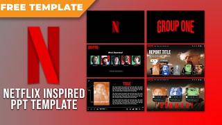 How to Make NETFLIX INSPIRED POWERPOINT Design Template  FREE TEMPLATE [upl. by Hutchins821]