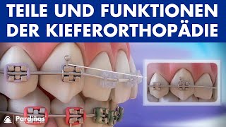 Kieferorthopädie – Teile und Funktionen der Zahnspange © [upl. by Annahsad]