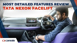 Tata Nexon Facelift  Every New Feature Revealed  CarWale [upl. by Giverin]