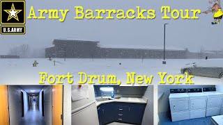 US Army Barracks Tour  Fort Drum NY 2019 [upl. by Derry]