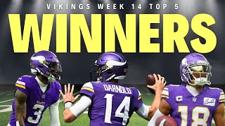 Vikings Top 5 WINNERS In Victory Over the Atlanta Falcons [upl. by Berlinda458]