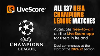 LiveScore UEFA Champions League LiveStreaming Announcement [upl. by Ellicott]