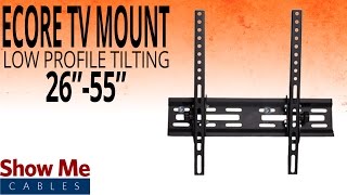 How To Install A Low Profile Tilting TV Mount For TVs Between 26quot To 55quot 17315001 [upl. by Stutman959]