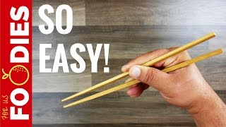 How To Use Chopsticks  In About A Minute 🍜 [upl. by Eppesuig]