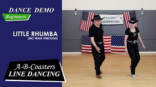 LITTLE RHUMBA  Line Dance Demo amp Walk Through [upl. by Nitsreik808]