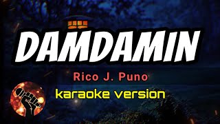 DAMDAMIN  RICO J PUNO karaoke version [upl. by Assirralc]