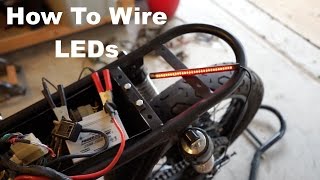 How to Wire Motorcycle LED Lights [upl. by Panthia844]